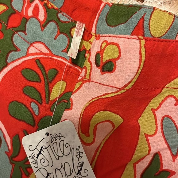 NWT Free People Tessa Tapered Trousers Floral size 2 - Picture 5 of 13